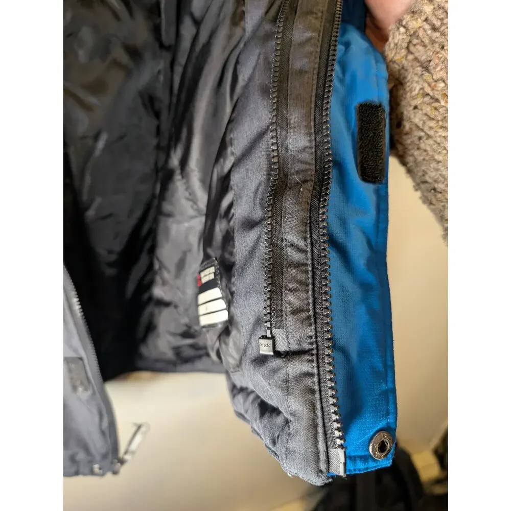 Gerry Boys Hooded Winter Jacket Gray Insulated Zip In System M 10/12